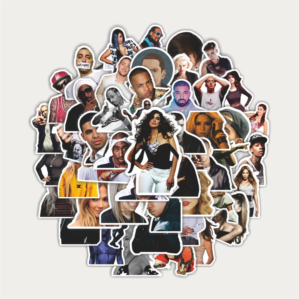 

Sticker Pack Stiker Artis Musik Hip Hop | Sticker TUMBLR | Stiker LAPTOP KOPER HELM