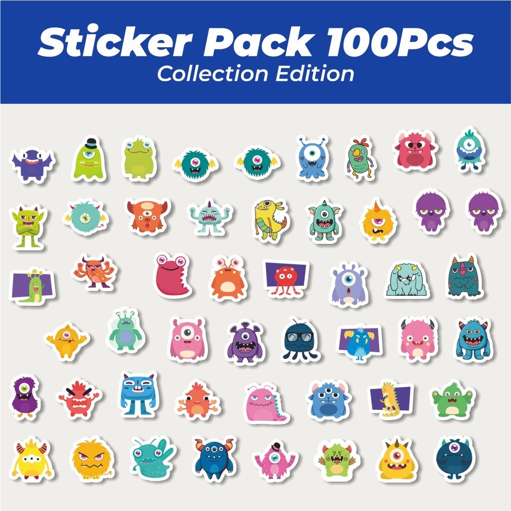 

Hot Stiker Kartun Monster Lucu Stiker Lucu Anti Air Stikers Berperekat Waterproof Sticker Decal Buat Motor Helm Buku Journal Koper Casing HP Laptop Botol Minum