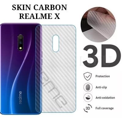 BACK SKIN CARBON REALME X REALME XT REALME X2 X2 PRO REALME X3 SUPER ZOOM REALME X50 X50 PRO