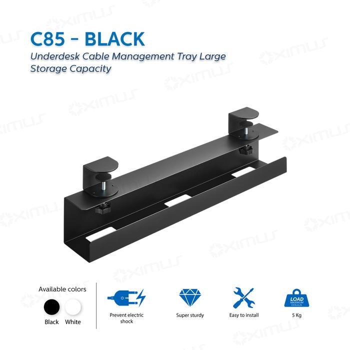 

Underdesk Cable Management Clamp-On Tray Organized Large Storage Capacity Oximus C85 Rapi dan Tertata dengan Pengelola Kabel Bawah Meja: Solusi Ideal untuk Menghindari Kabel Berantakan - C85 Hitam PROMO !