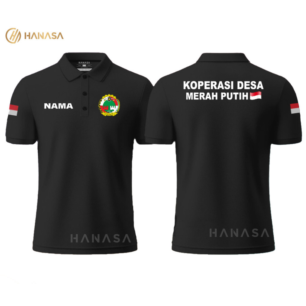 Polo Shirt DB Koperasi Desa Merah Putih | Polo Shirt Pria Wanita | Baju Kerah