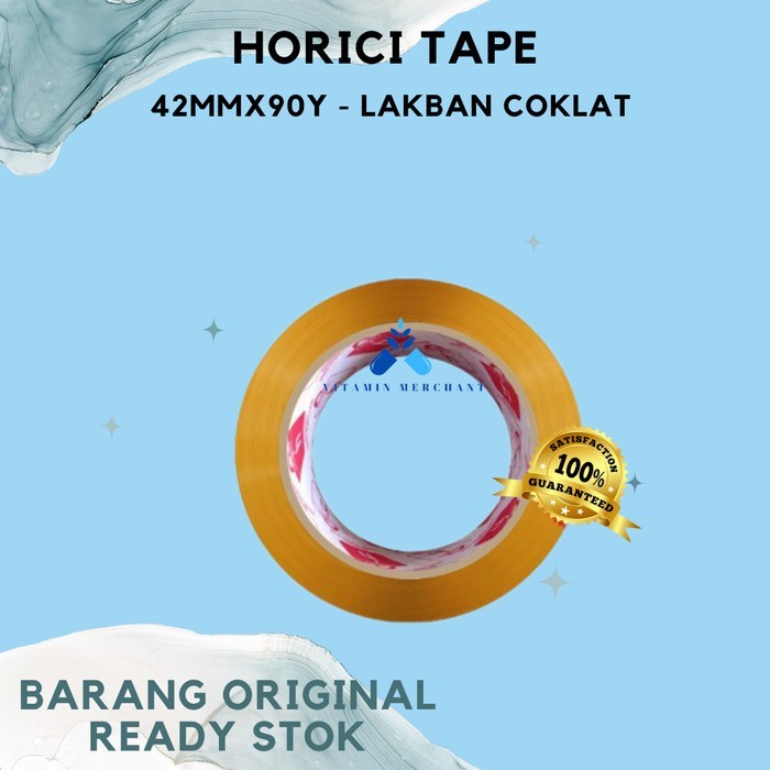 

HORICI TAPE 42mmx90Y UNTUK PACKING TOKO ONLINE - LAKBAN COKLAT - vm2