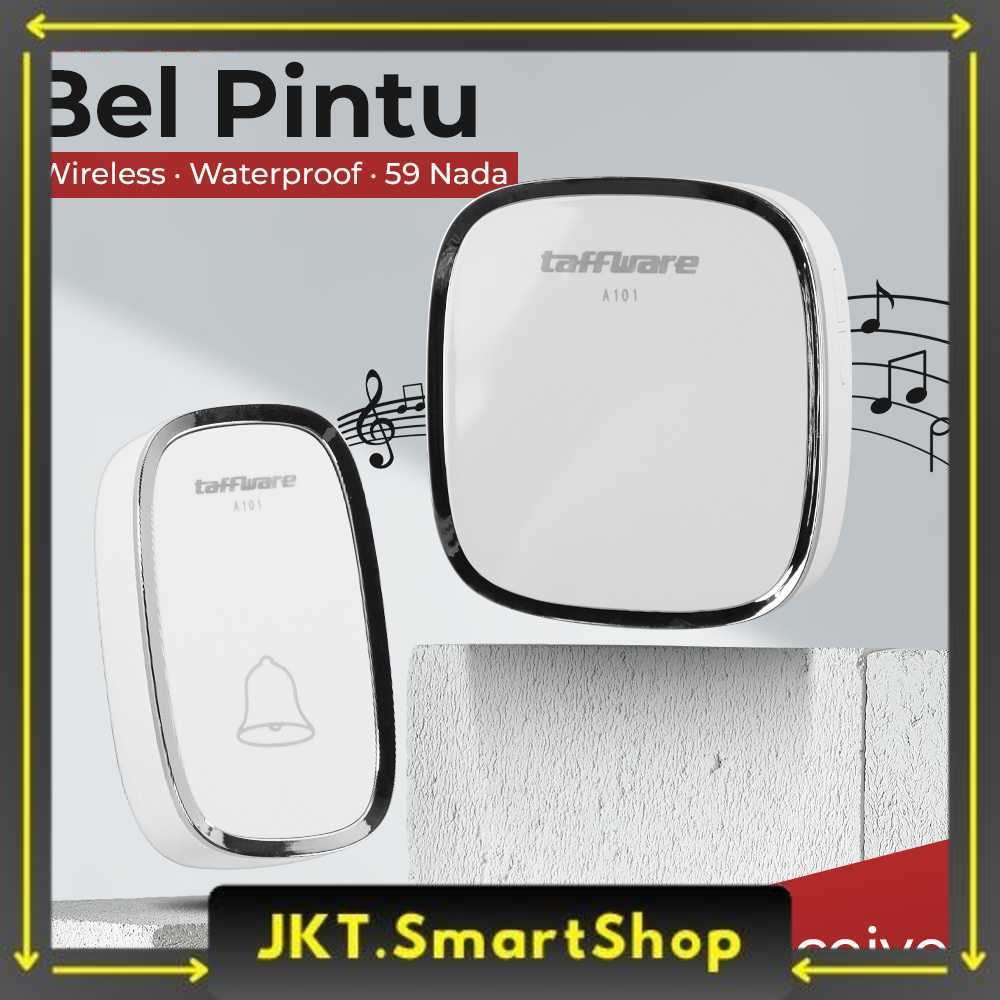 Taffware Bel Pintu Rumah Wireless Doorbells Waterproof 59 Nada