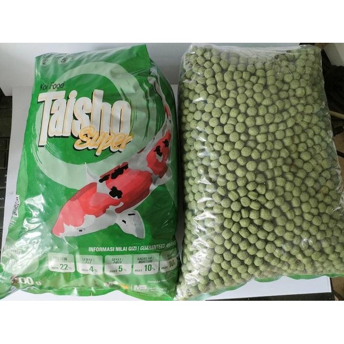 pelet koi Taisho taiso 5mm floating type pakan koi taisho hijau aksesoris aquarium