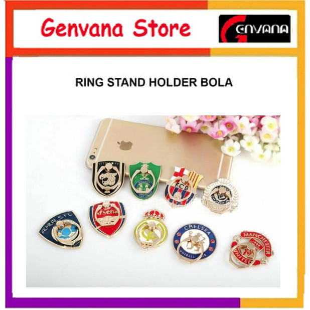 GEN - iRing / Ring Holder Handphone / Cincin Hp / Club Sepak Bola