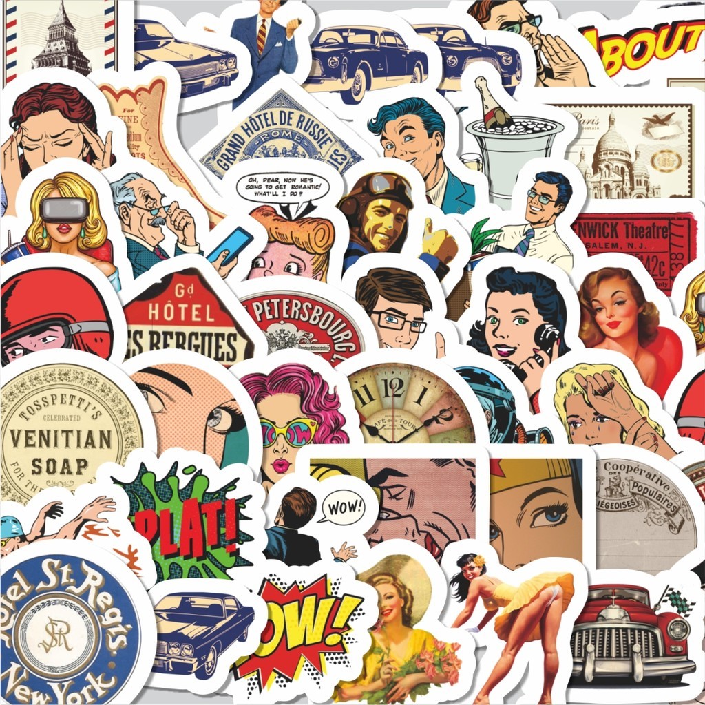 

Stiker Cutting Pack Sticker Graffiti Style Retro Isi 100Pcs Series Aesthetic Lucu Keren Untuk Koper Bahan Vynil