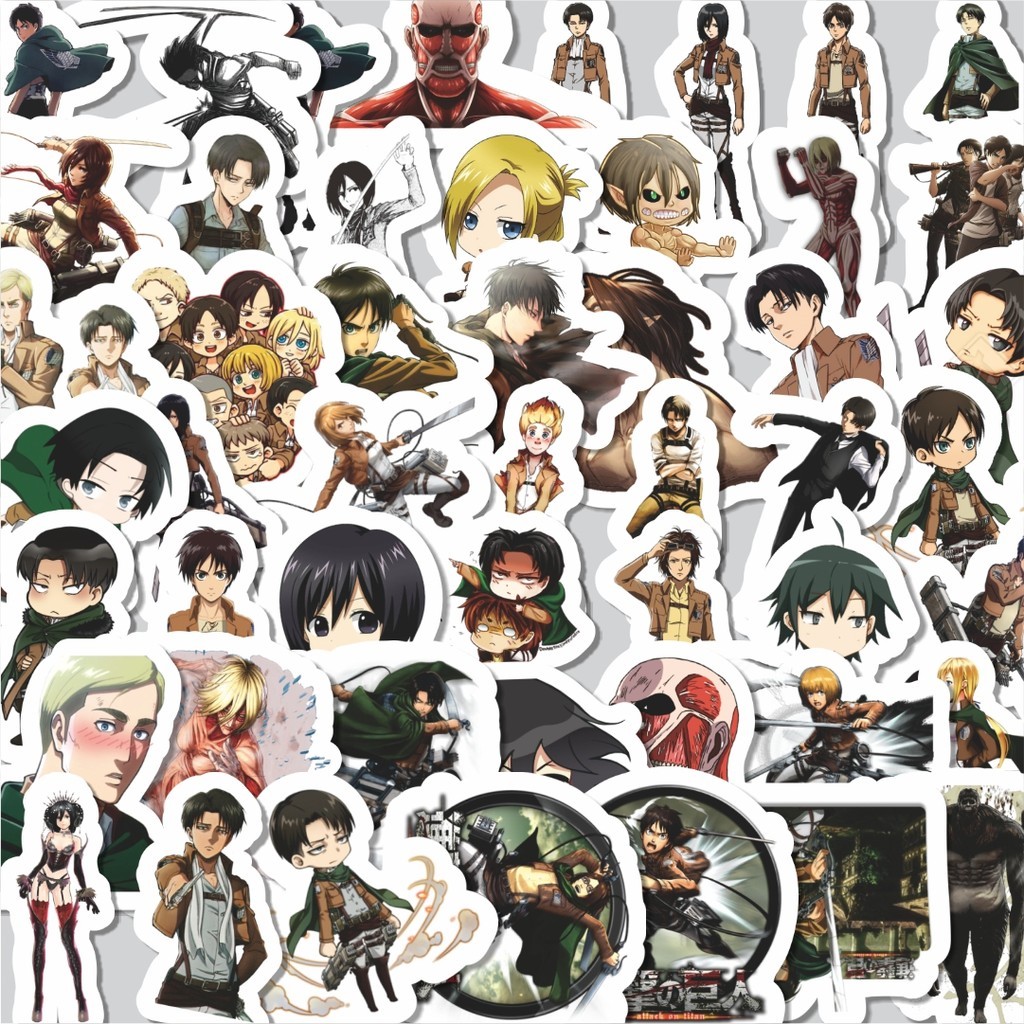 

Stiker Cutting Pack Stiker Anime Attack On Titan Isi 100Pcs Series Aesthetic Lucu Keren Untuk Koper Bahan Vynil