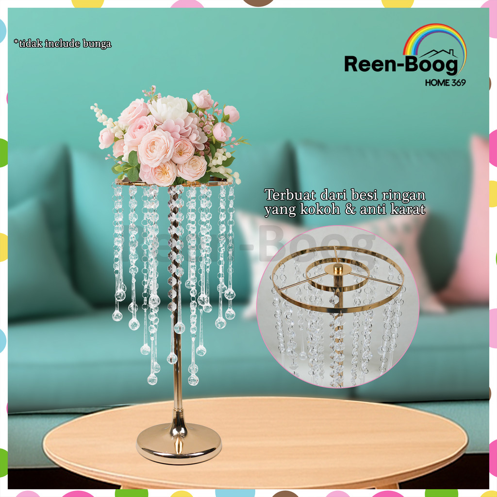 (REENBOOG) VAS BUNGA STANDING LOLIPOP | DECOR WEDDING SURABAYA | DEKORASI PELAMINAN | HIASAN MEJA ME