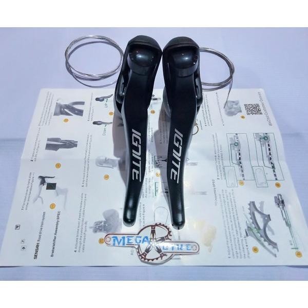 Brifter SENSAH IGNITE 18 SPEED Shifter 2 9 9SPEED KIRI KANAN SEPEDA BALAP LIPAT - Warna