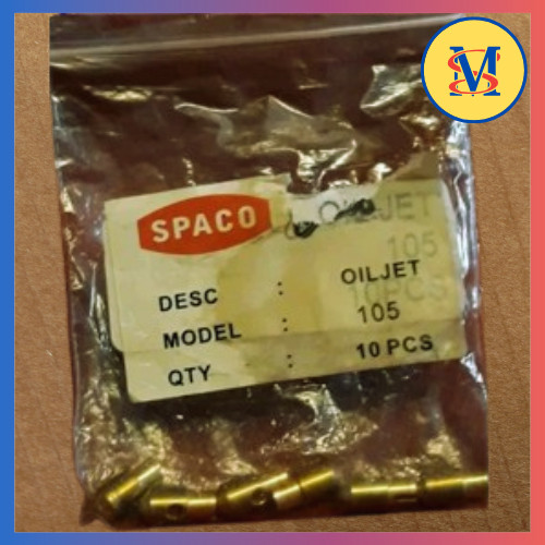 Spuyer Bensin Main Jet Size 105 Spaco Original untuk Karburator Vespa – Presisi Halus Tarikan Enteng