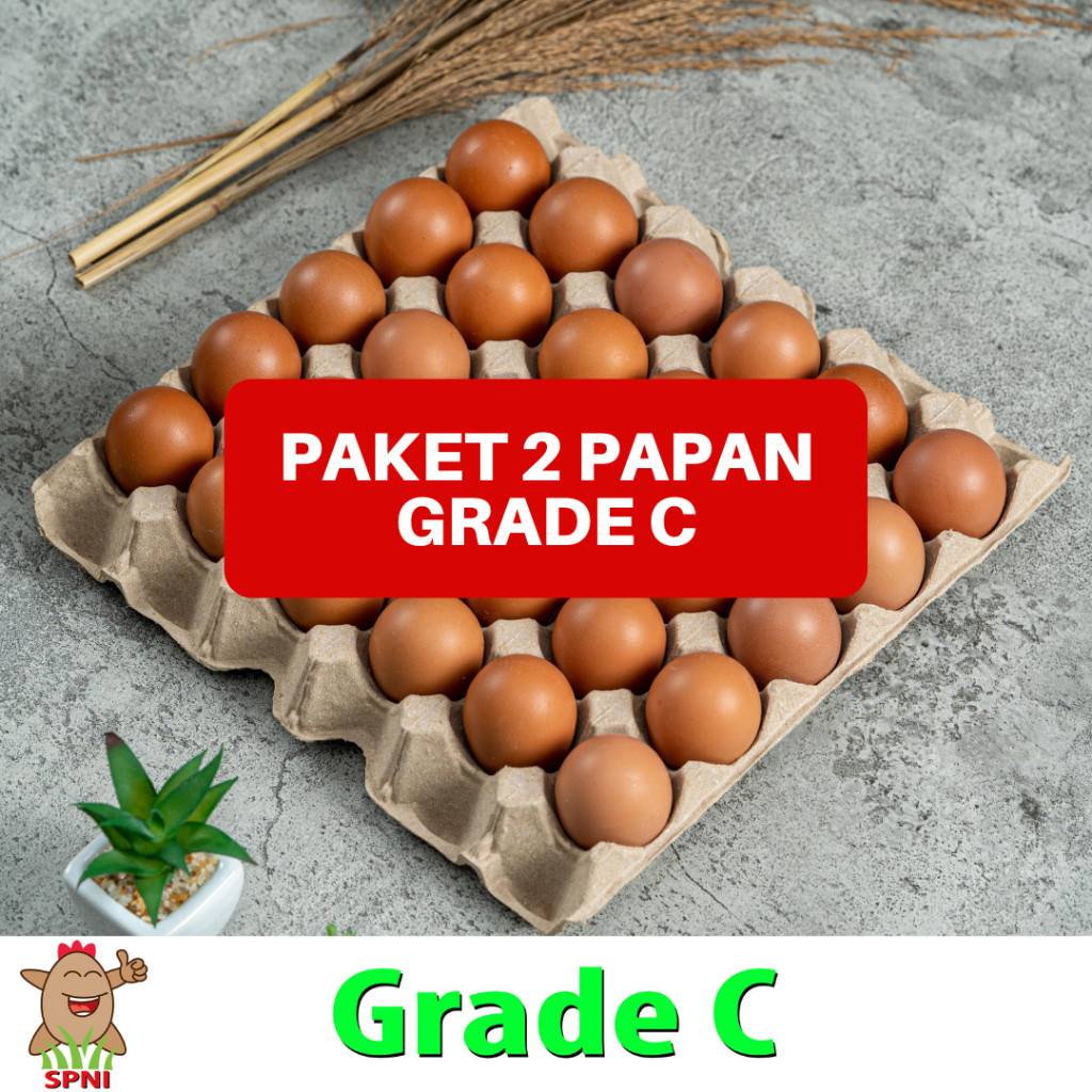 

Telur Ayam SPNI Standard (Grade C 60 Butir) PAKET 2 PAPAN