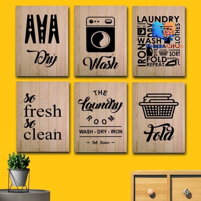 Hiasan Dinding Laundry Dekorasi Ruangan Walldecor Laundry Room