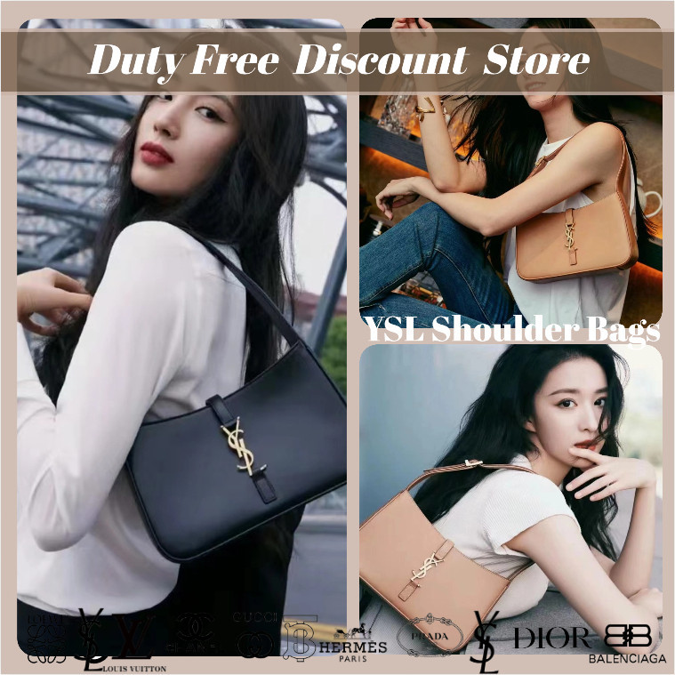 YSL / Saint Laurent / LE 5 Ã 7 seri / kulit / tas hobo / tas bahu / tas tangan Garansi Dua Tahun Asl