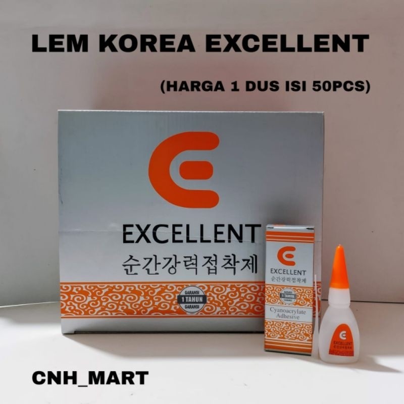 

JAMIN MURAH !!!(50)PCS Lem Korea Excellent / Lem Korea Tetes / Lem Korea Original /Lem Korea Super(BISA LANGSUNG ORDER)