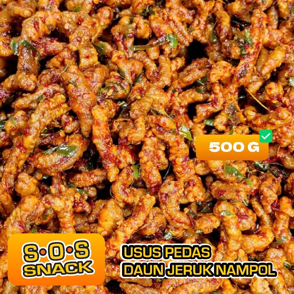 

Makaroni SOS - 500GR Usus Pedas Daun Jeruk Mantap Termurah
