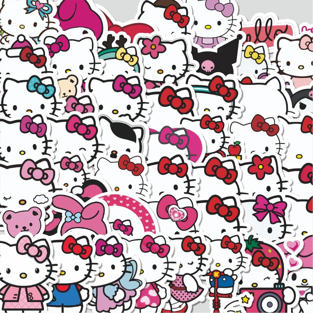 

Stiker Cutting Pack Stiker Kartun Hello Kitty V7 Isi 100Pcs Series Aesthetic Lucu Keren Untuk Koper Bahan Vynil