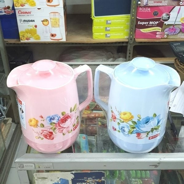 Teko Eskan 1.3 / 1.7 / 2.1 Liter Lion Star K1 / K7 / K12 Plastik Termos Air Panas Dingin Drink Jar M