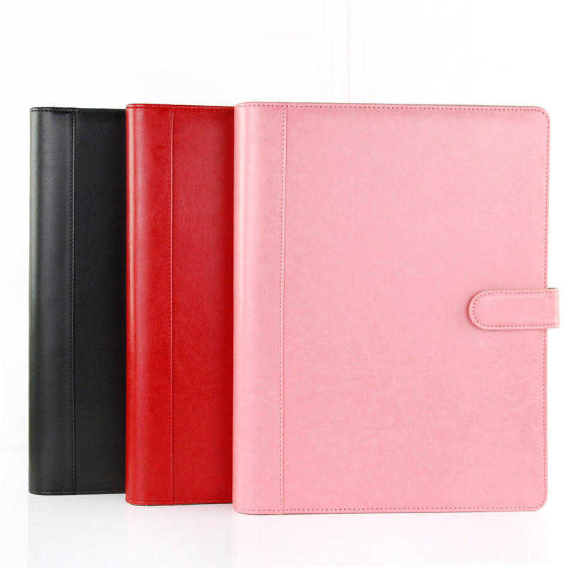 

Creative Portable Business Padfolio Folder Document Case Multifunction Office Organizer Folder Planner Notebook Ring Binder