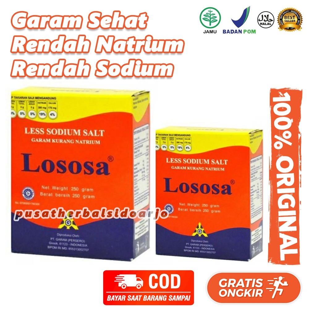 

PROMO!Lososa Garam Sehat Rendah Natrium Sodium Garam Diet 250 Gram Less Sodium SaltREADY