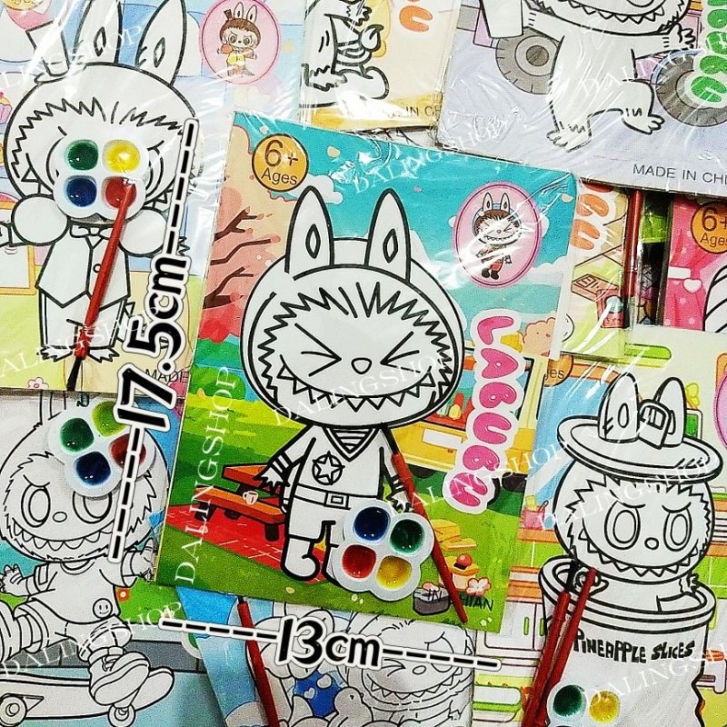 

Dalingshop Mainan Cat Air DIY, Lukisan Kuas Cat Air Labubu, Mewarnai dengan Cat Air, Mainan Anak, Melukis Cat Air