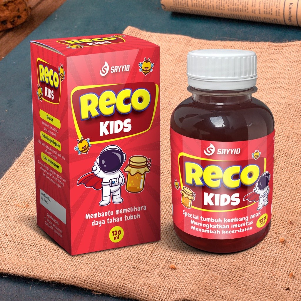 

ORIGINAL | Madu Reco Kid's Meningkatan Immunitas dan Menambah Kecerdasan Anak | Herbal Waz