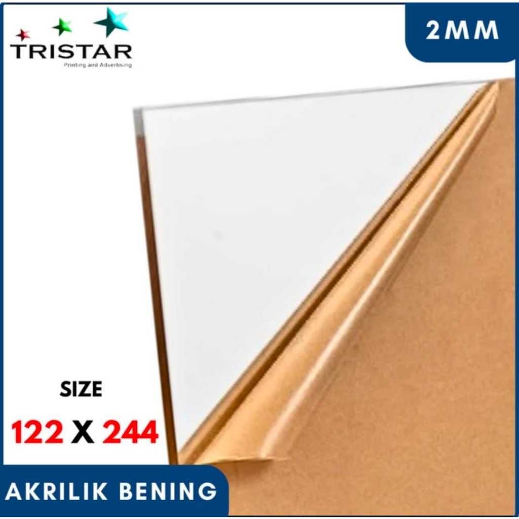 

New AKRILIK LEMBARAN BENING MERK STAR ROYAL 2MM UKURAN 122 x 244cm | ACRYLIC SHEET CLEAR BENING TRANSPARANT TEBAL 2MM 122X44 PREMIUM (CUSTING)Premium