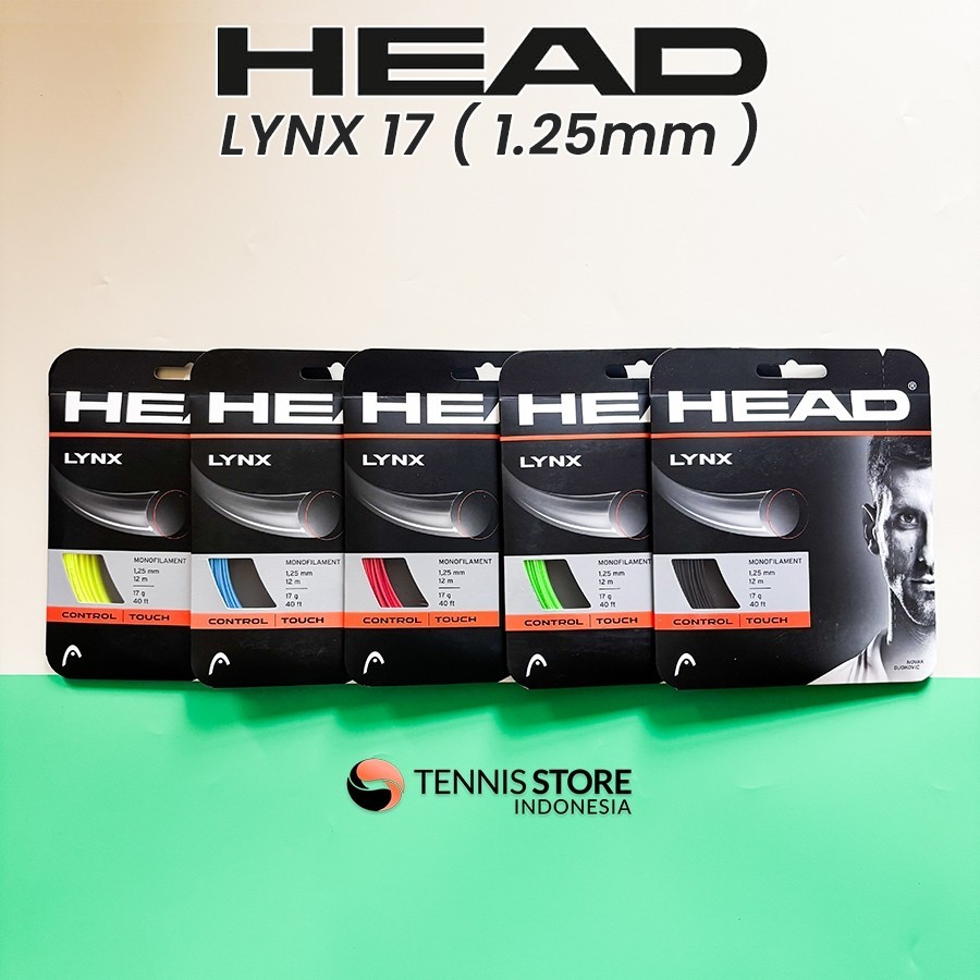 Terlaris Senar Raket Tenis Head Lynx 17 / 1.25mm Tennis String
