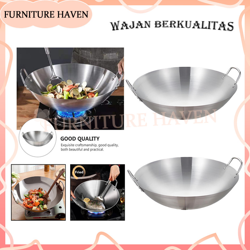 Wajan Stainless Steel Anti Lengket/Wajan Stainless Dengan