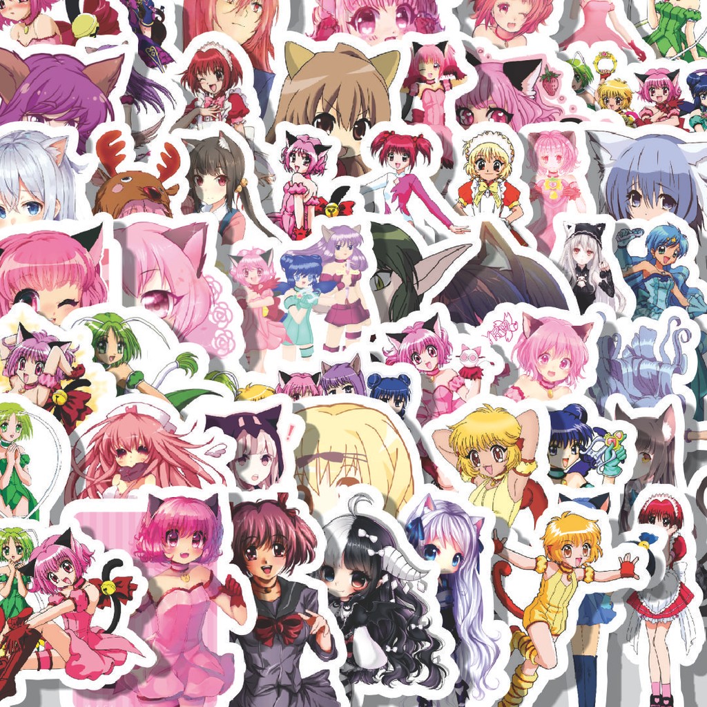 

Stiker Cutting Pack Stiker Manga Tokyo Mew Mew Isi 100Pcs Series Aesthetic Lucu Keren Untuk Koper Bahan Vynil