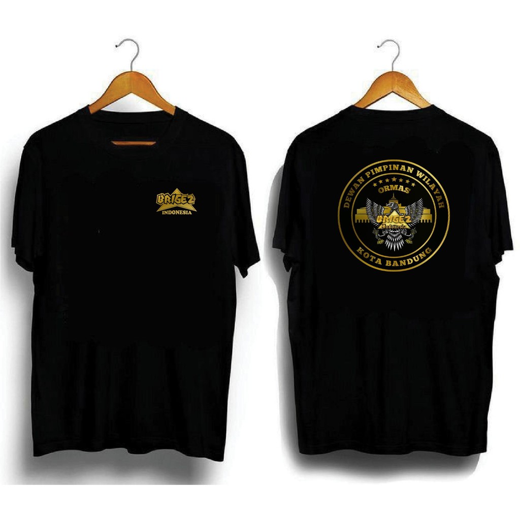 BAJU KAOS BRIGEZ INDONESIA GARUDA KOTA BANDUNG NEW MODEL DESIGN BAHAN KATUN COMBAD 30S ADEM NYAMAN D