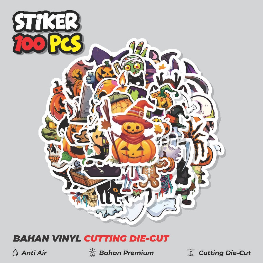 

Terbaru! 50 pcs Stiker Cartoon Cute Halloween Series [Seri Halloween Lucu Kartun] Dekorasi Lucu Kreatif untuk Notebook, Skateboard, HP