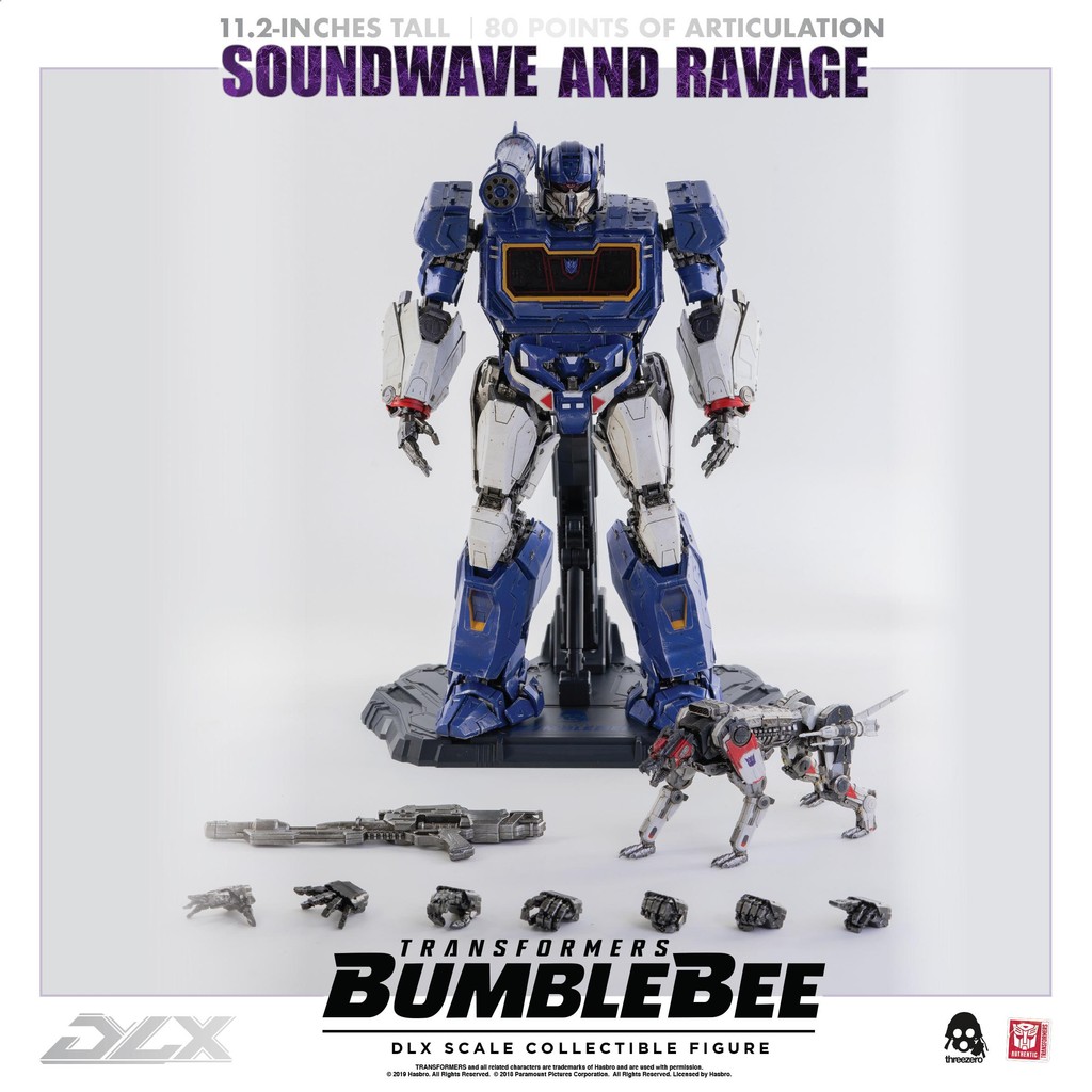 Threezero 3Z0160 Transformers: Bumblebee – DLX Soundwave and Ravage