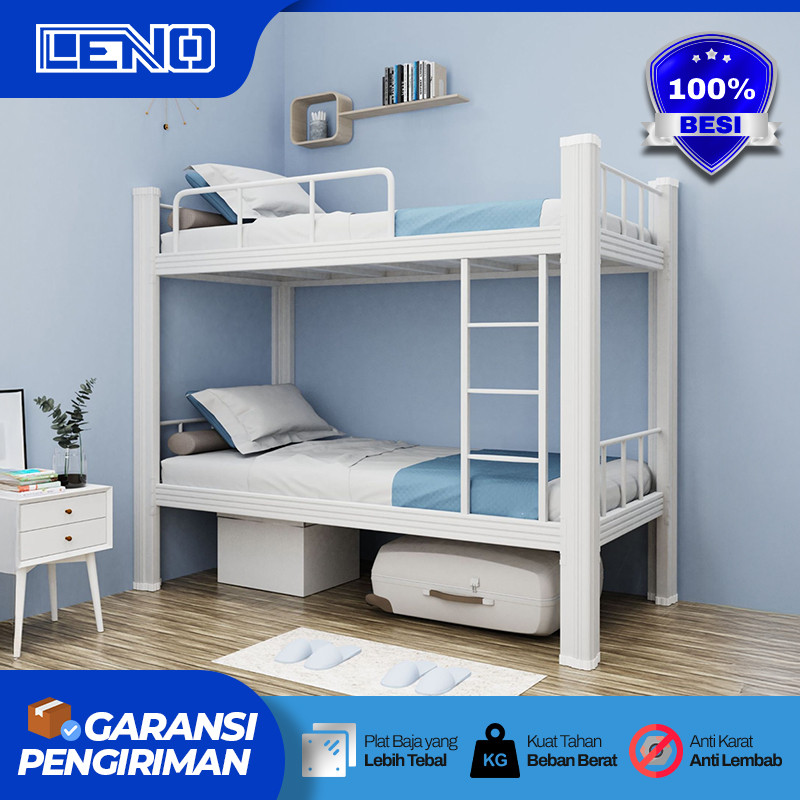 Dipan Tempat Tidur Ranjang Tingkat 2 Susun  Bunk Bed Ranjang Tingkat Besi 120x200