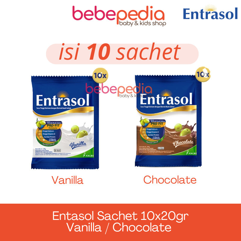 

Entrasol Renceng Sachet 10x20gr Coklat Vanila Chocolate Vanilla