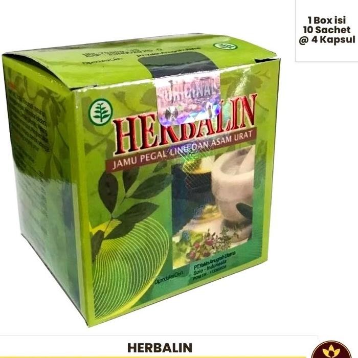 Herbalin Jamu Pegal Linu dan Asam Urat - Obat Herbal untuk Mengatasi Pegal Linu dan Asam Urat