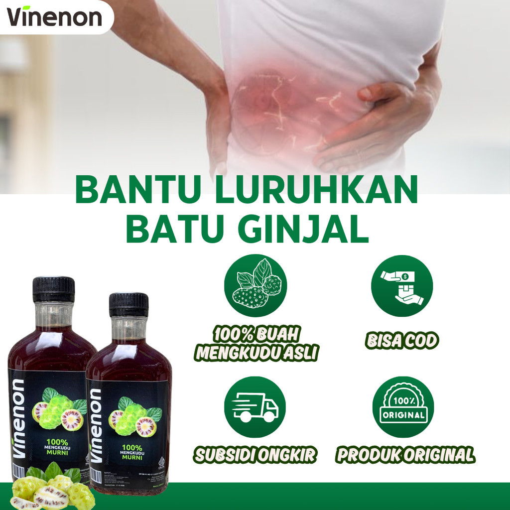 

VINENON Cuka Mengkudu Asli Hancurkan Batu Ginjal Obat Asam Urat dan Diabetes Halal BPOM COD