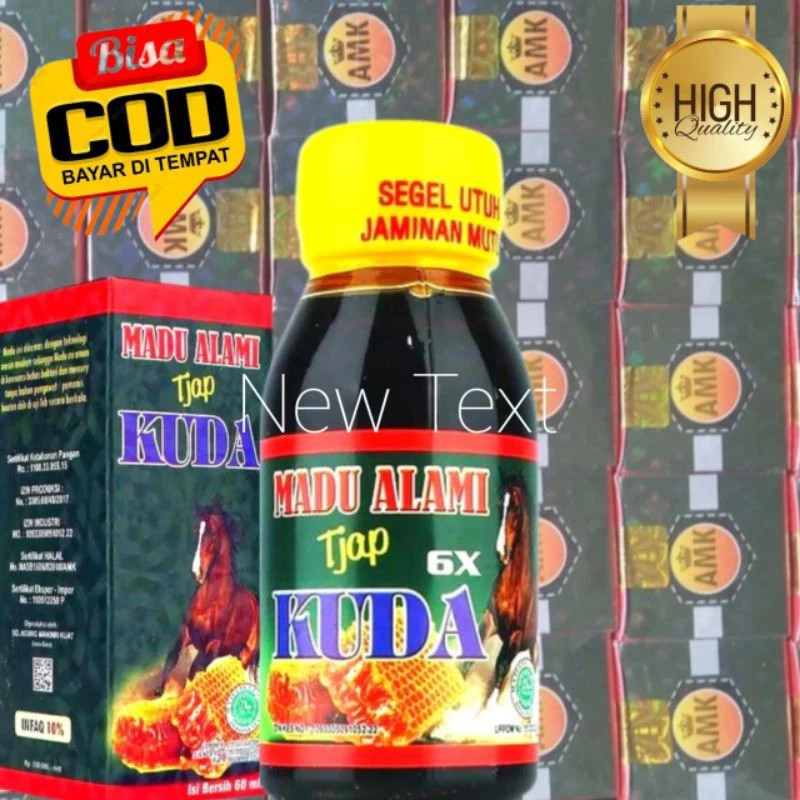 PrimacookIndonesia -  Super Tonik 6x Madu Alami AMK Tjap Kuda Kuat Tahan Lama 60ml ASLI 100%