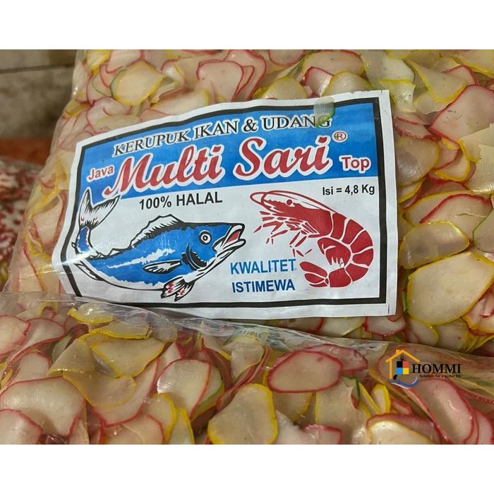 

Kerupuk Bawang Mentah Multi Sari 1 Bal 4,8kg