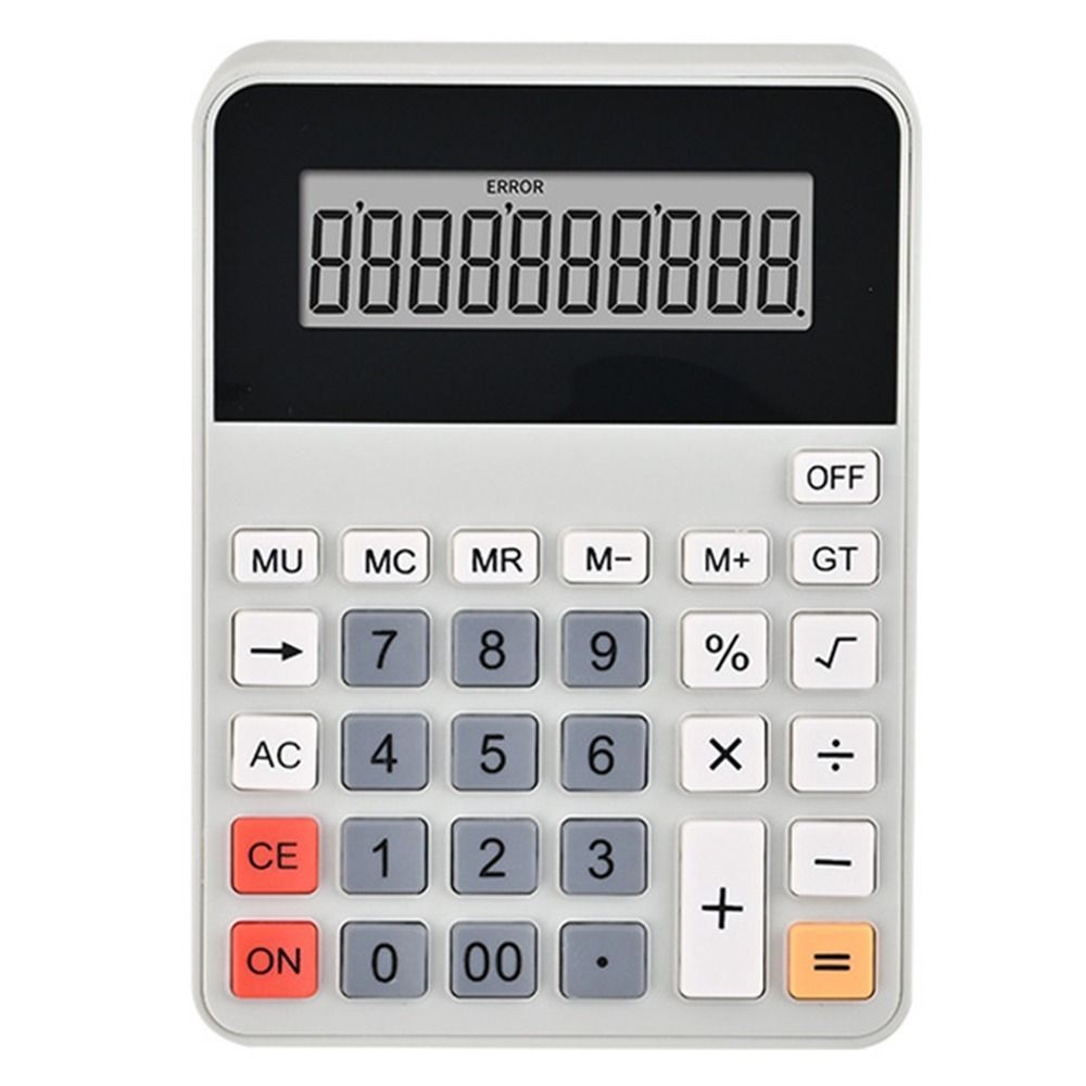 

Multifunctional 12 Digits Calculator Battery Powered Large Screen Display Financial Accounter Calculator Stationery Easy To Use