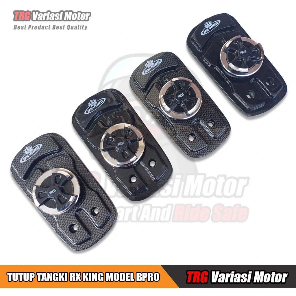 Tutup Tangki Rx King Tutup Tangki Rx King Bpro Model Copy Bpro Hitam dan Carbon Hydrograpic