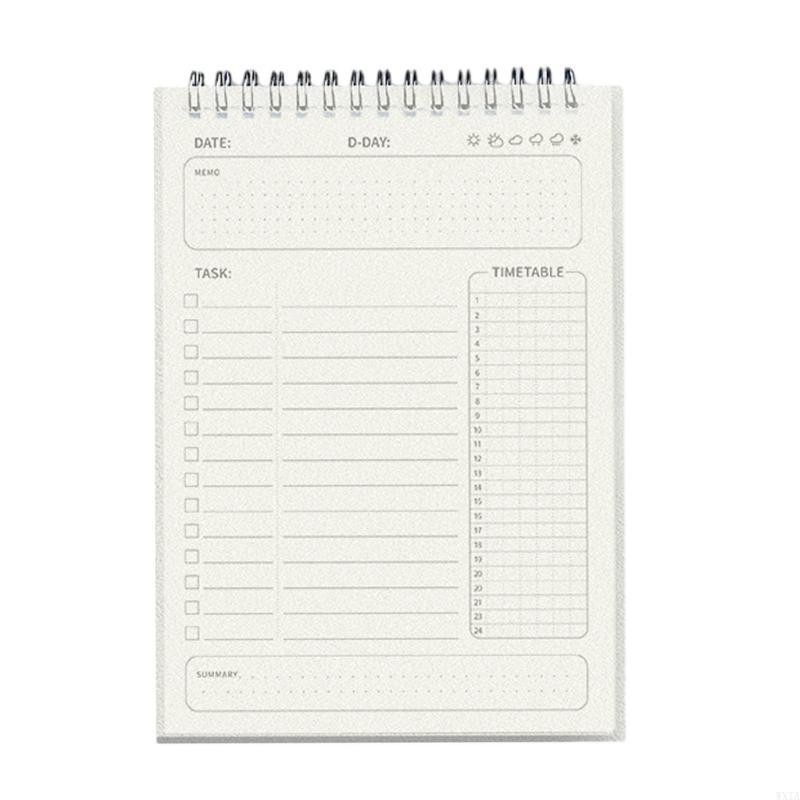 

WXTA Coil-binding Planner Daily Weekly Planner Notebook Academic Planner 160 Page