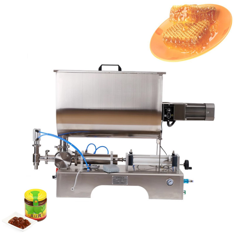Thick Paste Filling Machine Hot Sauce Filling Machine Paste Filling Machine with Mixer