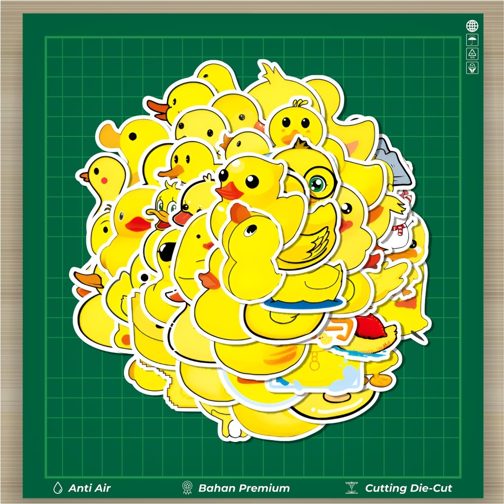 

HOT 50 PCS STIKER Stiker Cute B'Duck [Bebek Lucu] Stiker Fashion Cars Decal Dingin Kartu Album Custom Vinyl Anti Air- Sticker Aesthetic Buku Journal Koper Casing HP Tablet Laptop Helm Motor Botol Minum