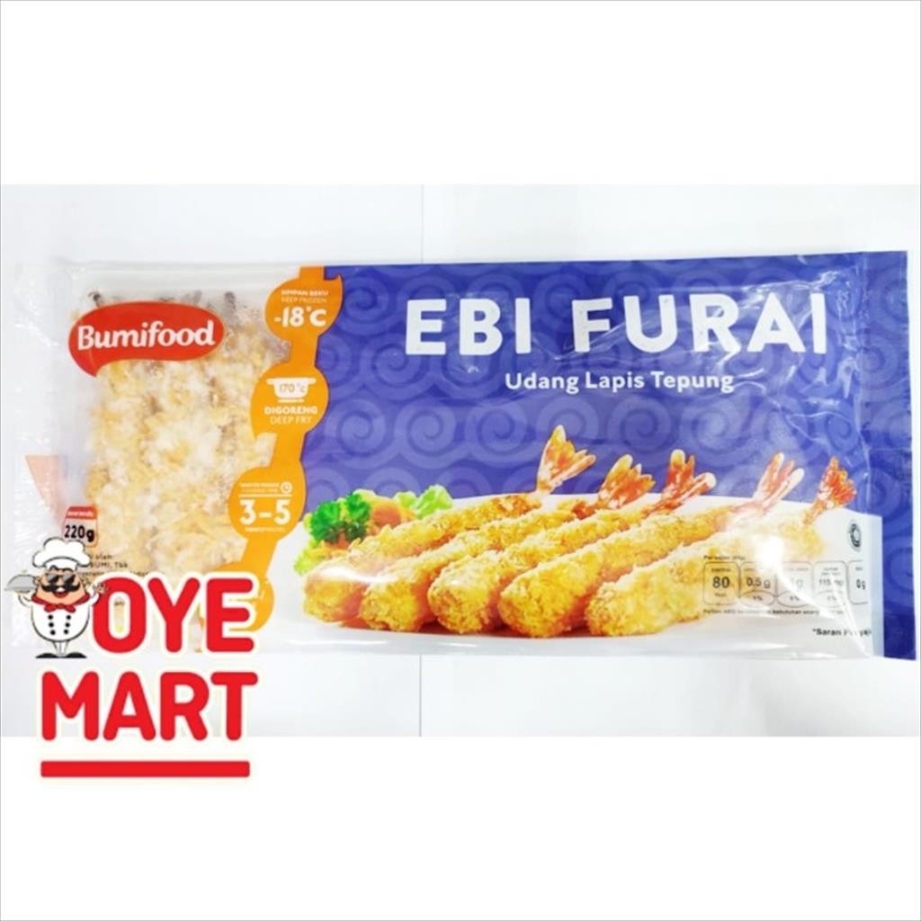 

BUMIFOOD EBI FURAI 220GR ISI 10PCS