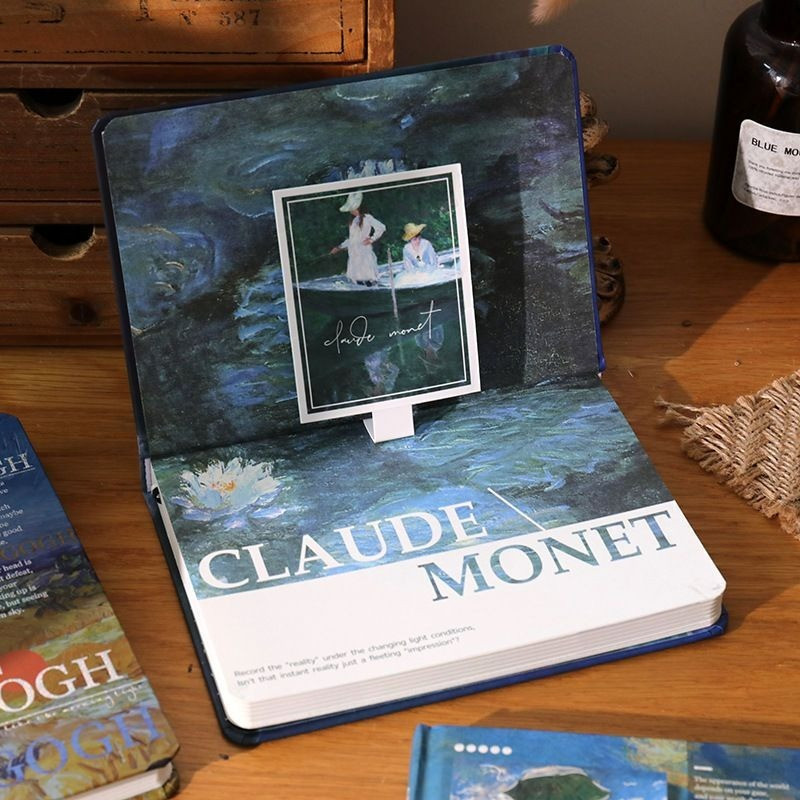 

Oil Painting Landscape High Value Art Retro Student Notebook Oil Painting Notebook Styles Include Sunrise Impression Starry Sky