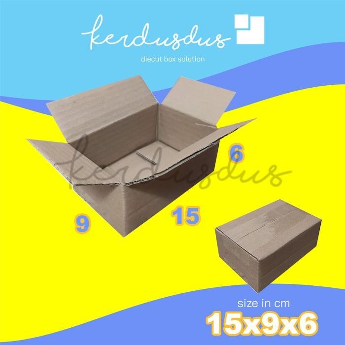 

15x9x6 cm kardus box karton kotak packing packaging POLOS SHEET