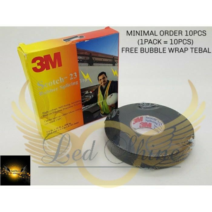

MUMPUNG PROMO 3M ISOLASI LISTRIK SCOTCH 23 / RUBBER SPLICING TAPE Grosir scot 23TERLARIS