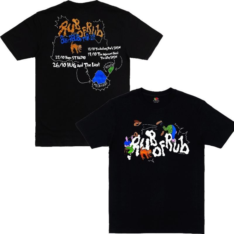 Tshirt band Rub Of Rub - Australian Tour New Merch Free Stiker - Kaos Band Rub Of Rub Bahan tebal