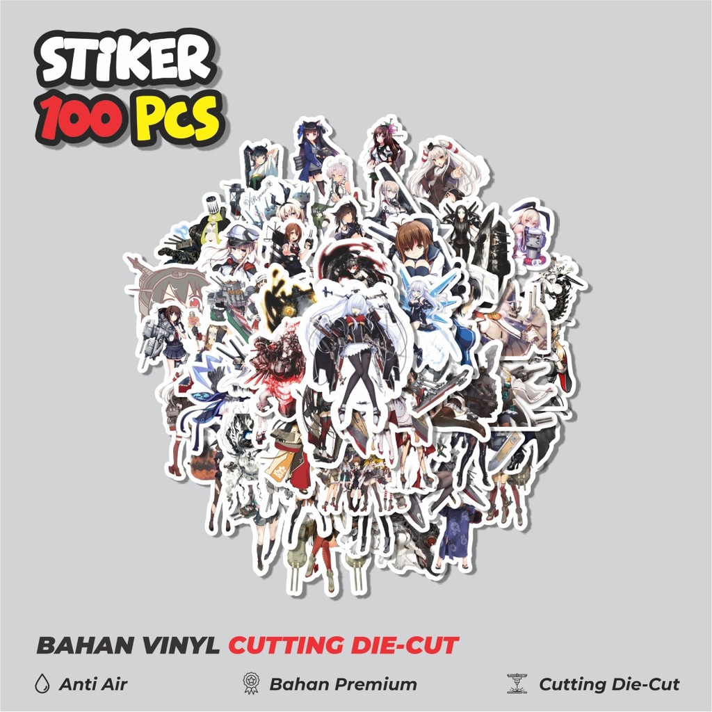 

Terbaru! 50 pcs Stiker Anime Game Series Kantai Collection Character 9 Dekorasi Lucu Kreatif untuk Notebook, Skateboard, HP