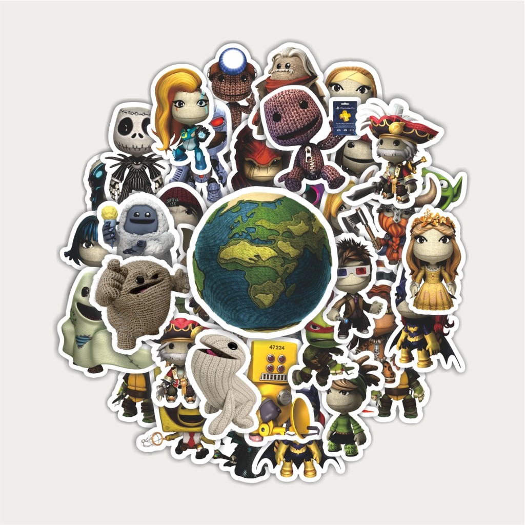 

Sticker Pack Game Series Little Big Planet Character Mix 2 | Sticker TUMBLR | Stiker LAPTOP KOPER HELM